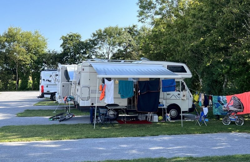 Camperplaats bij zee